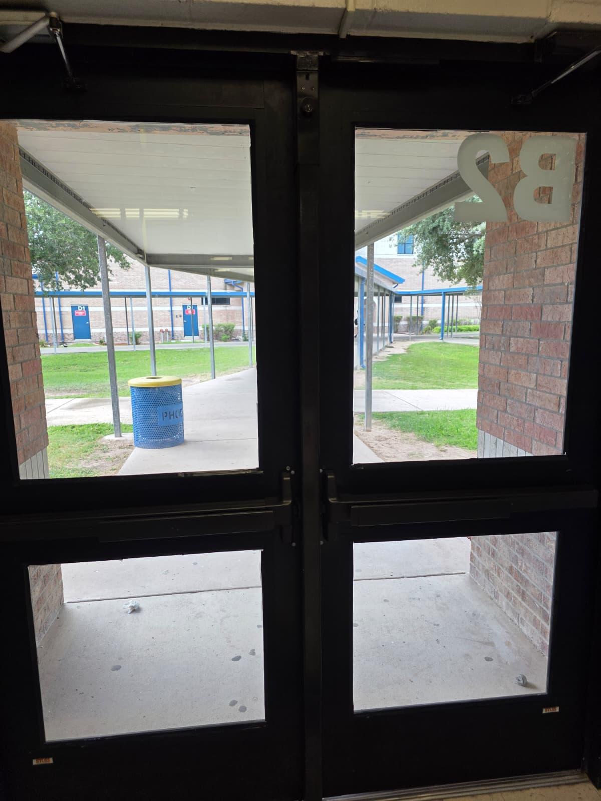 Glass entry doors