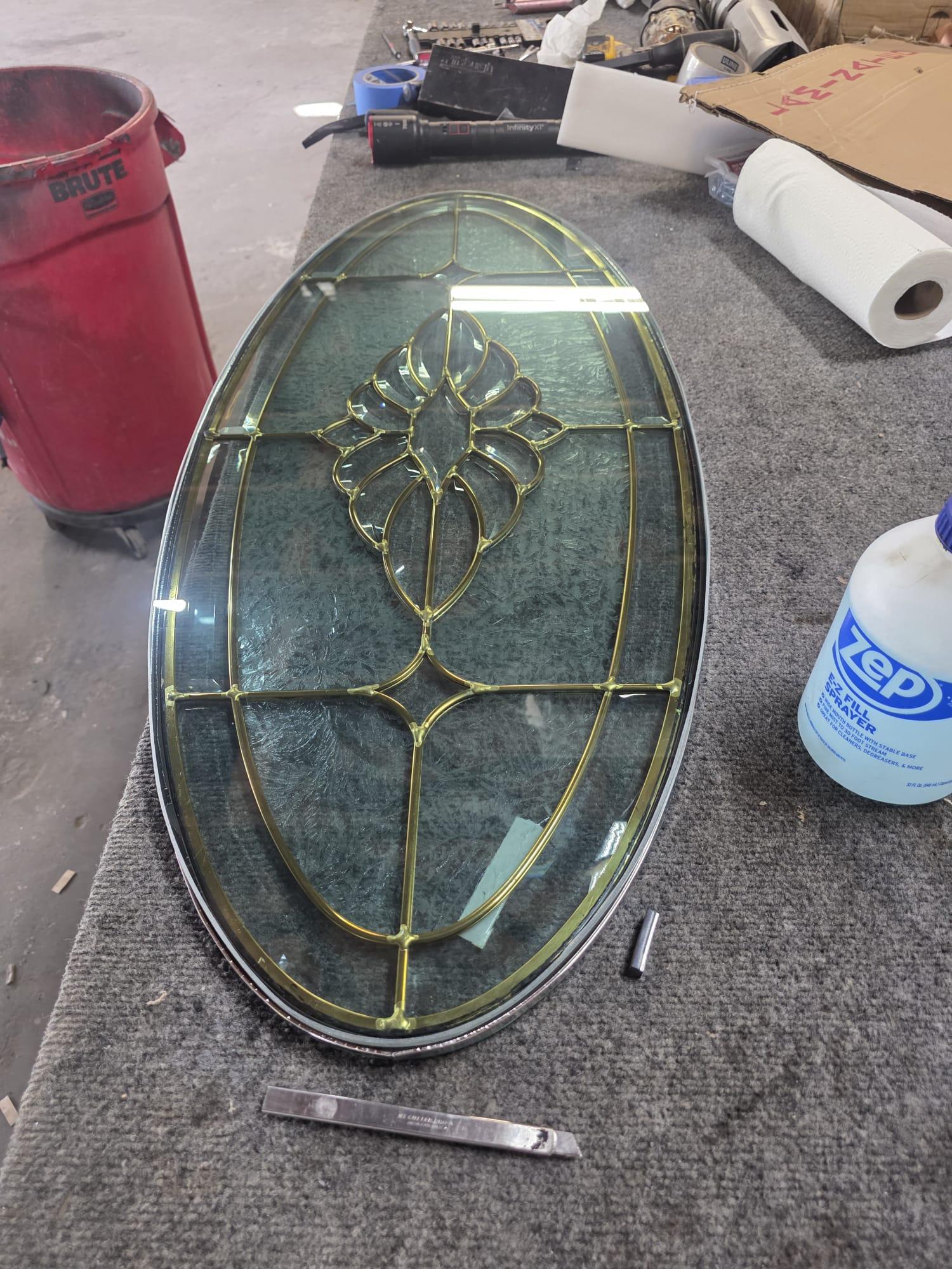 Decorative glass insert
