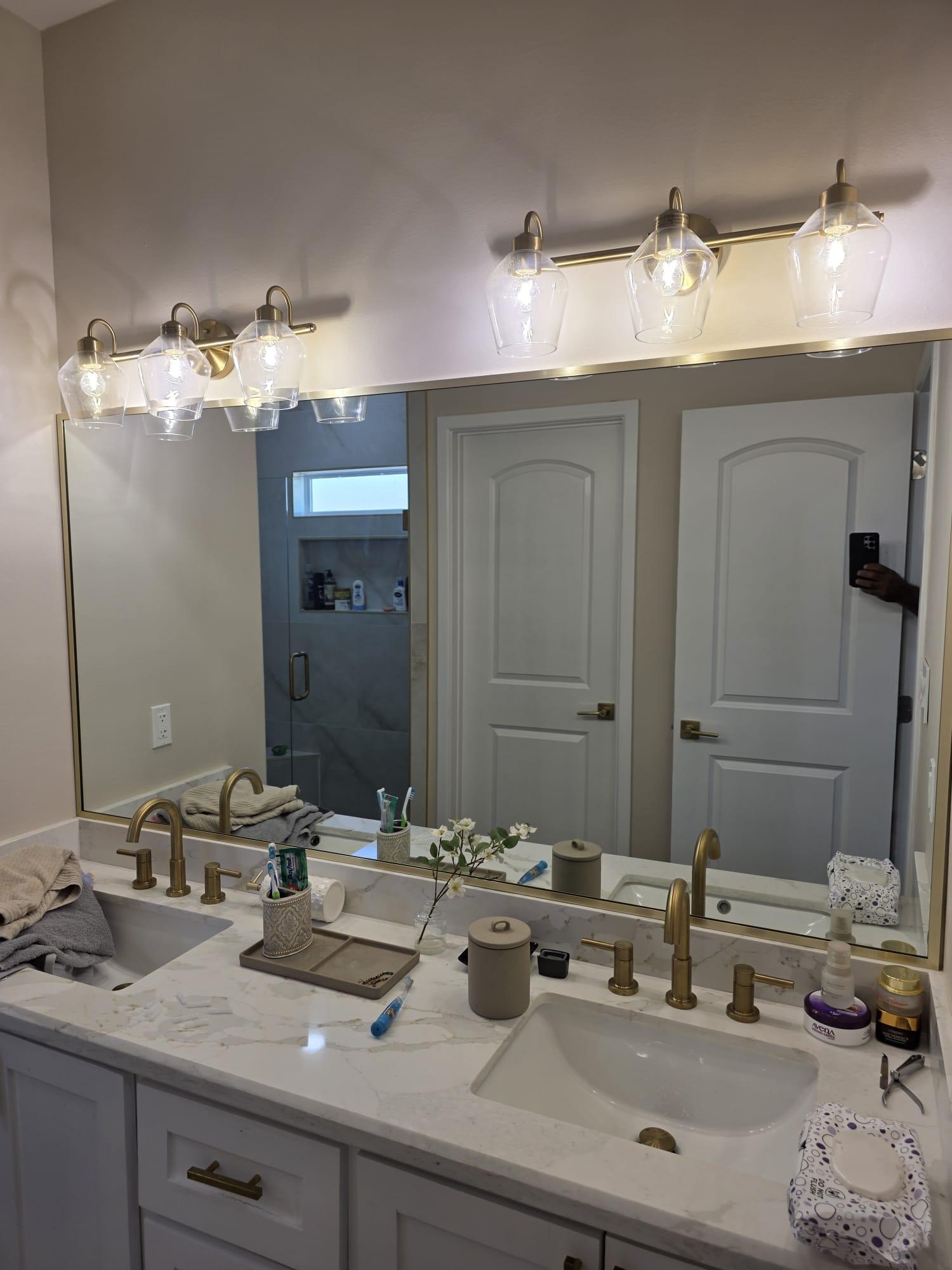 Bathroom vanity mirror
